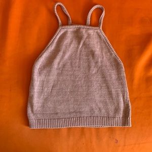 Kendall and Kylie Pink knit tank top